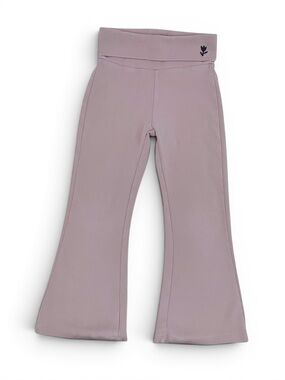 ZARA Mauve Flared Leggings with Fold-Over Waistband Girls 5Y